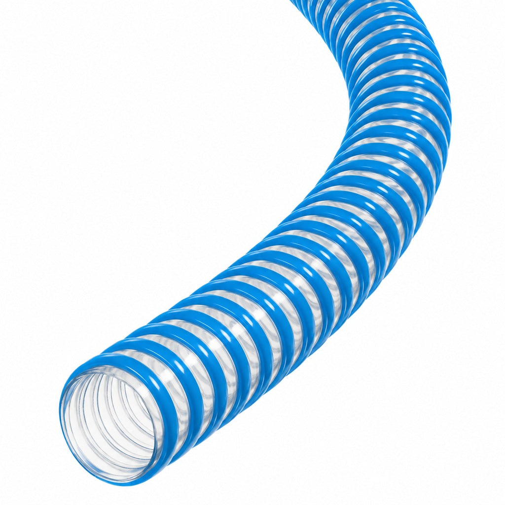 Blue PVC Corrugated Hose 28mm