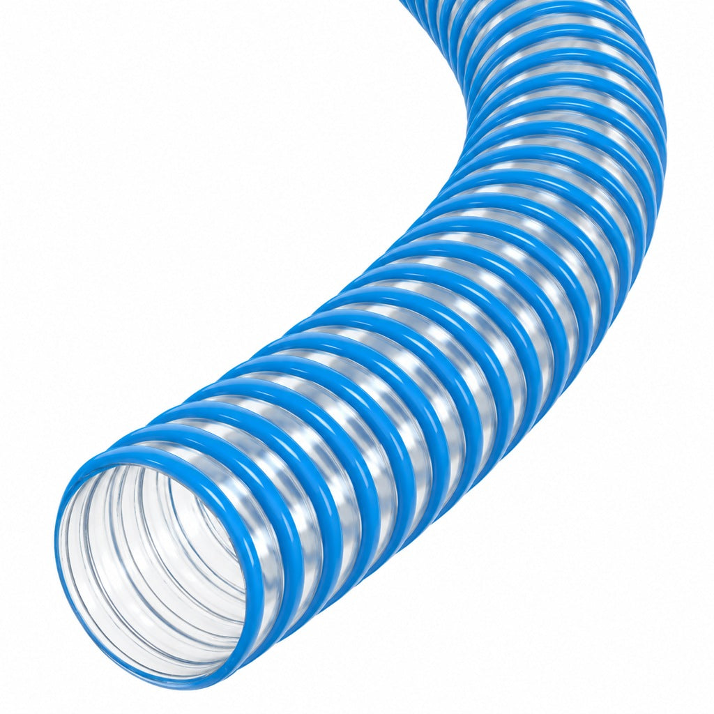 Blue PVC Corrugated Hose 38mm