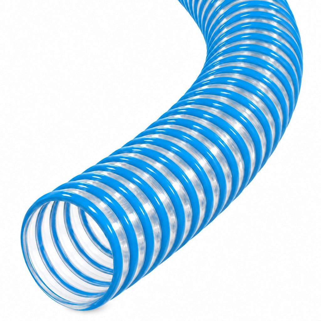 Blue PVC Corrugated Hose 45mm