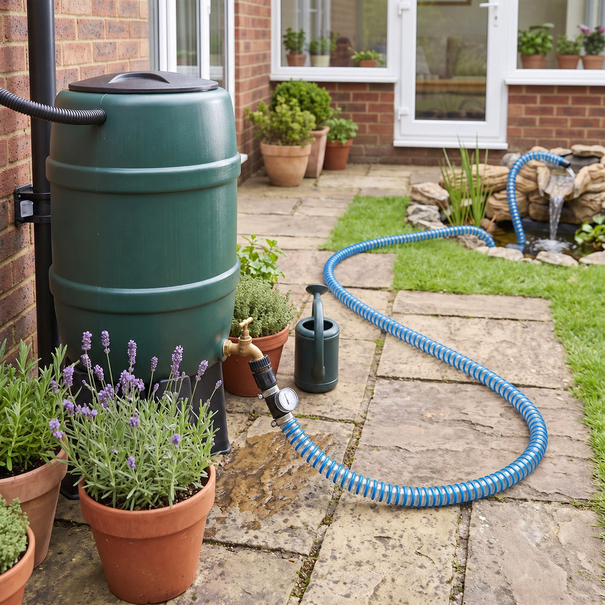 Blue PVC Corrugated Hose