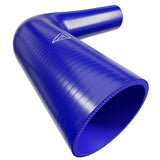 Silicone 90 Degree Reducing Elbow Blue