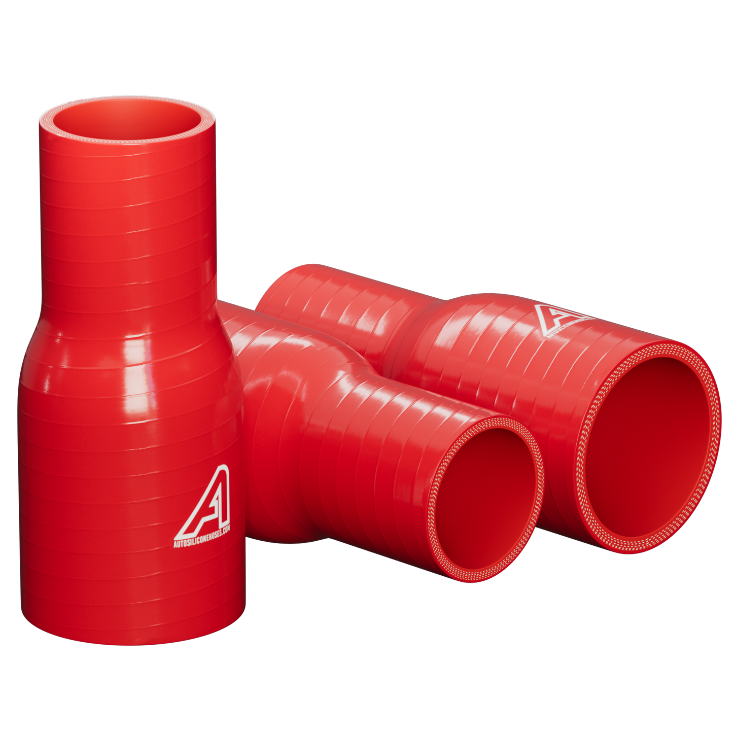 Straight Reducer Silicone Hoses Red - Hoses UK