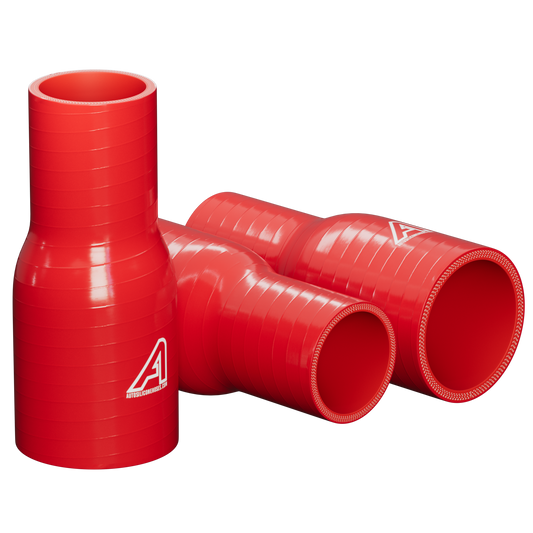 Straight Reducer Silicone Hoses Red - Hoses UK