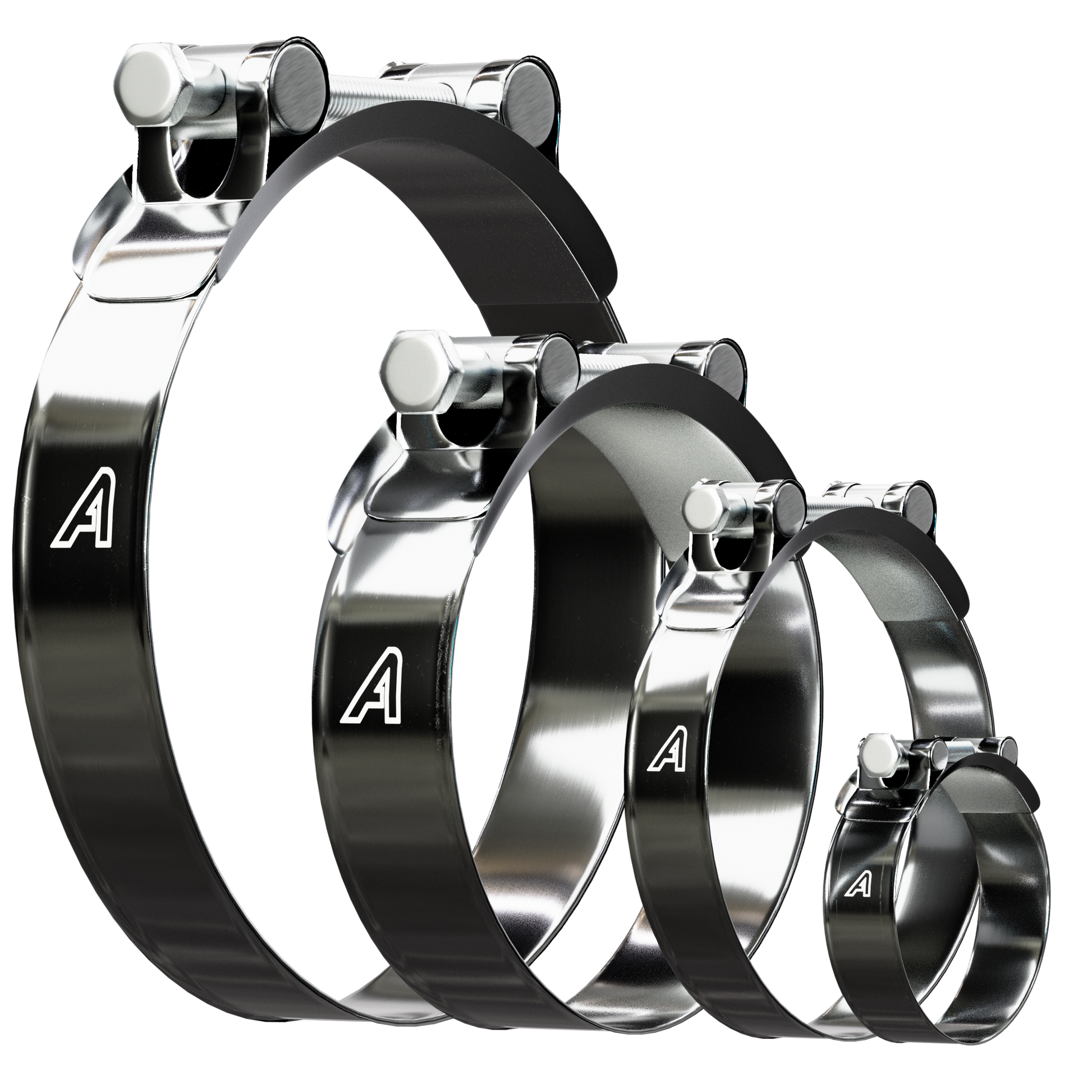 High pressure online hose clamps