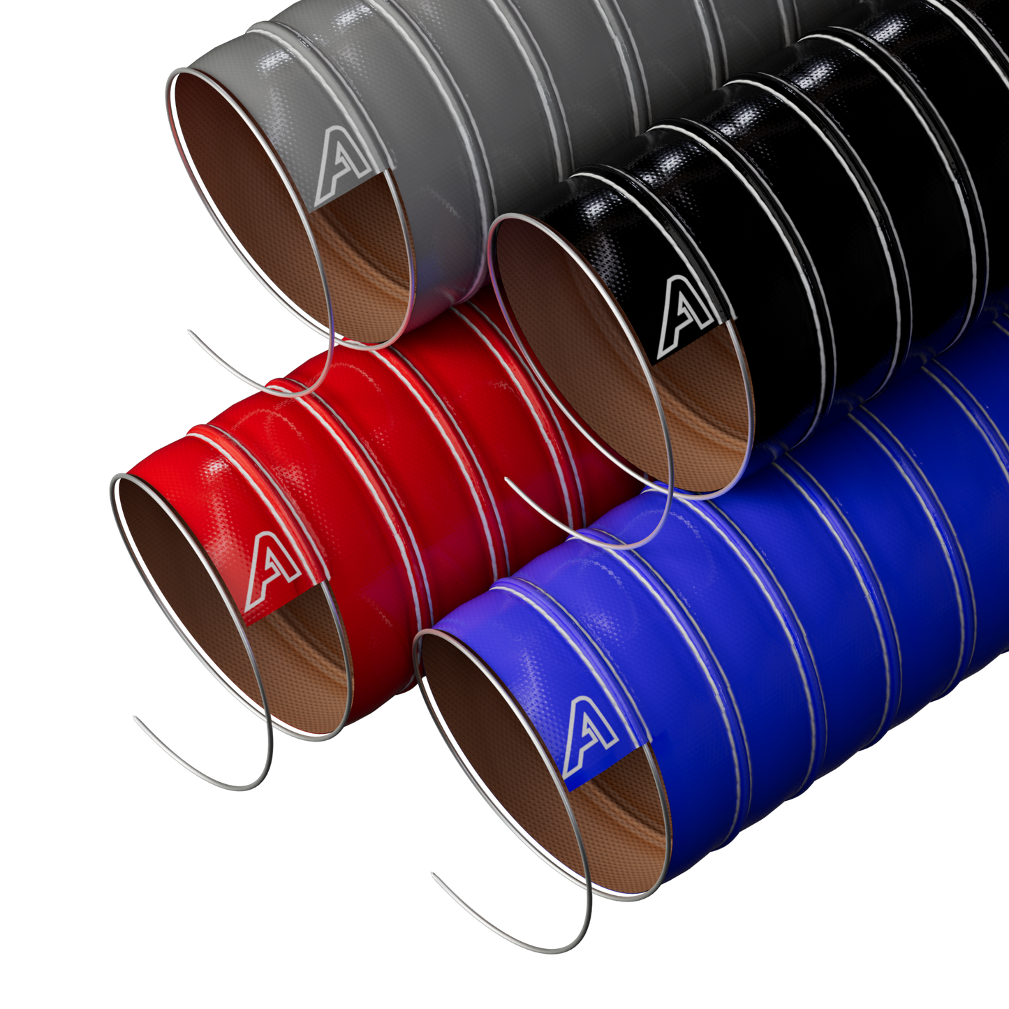 Double Layer High Temperature Silicone Air Ducting