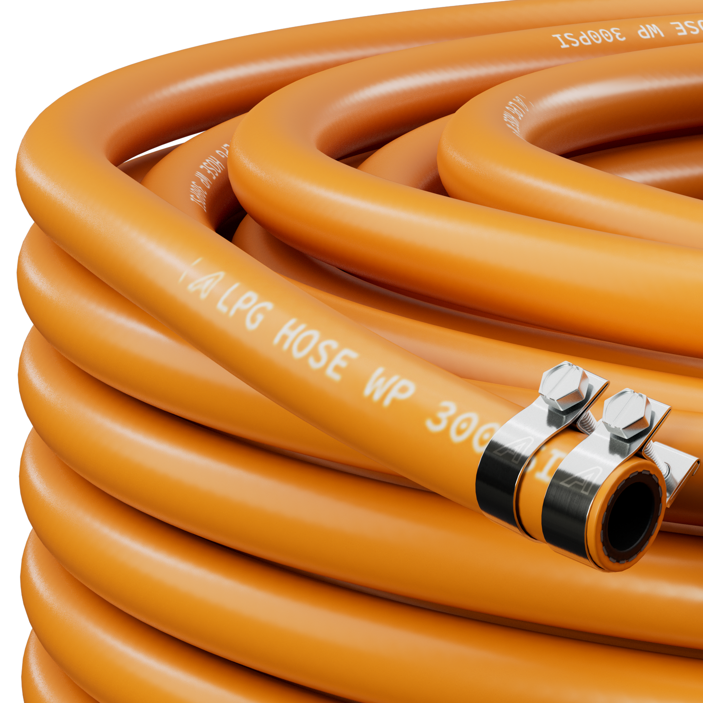 Orange 20 Bar Gas LPG Propane Hose