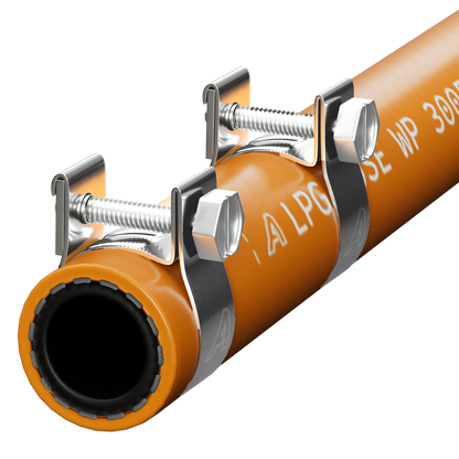 Orange 20 Bar Gas LPG Propane Hose